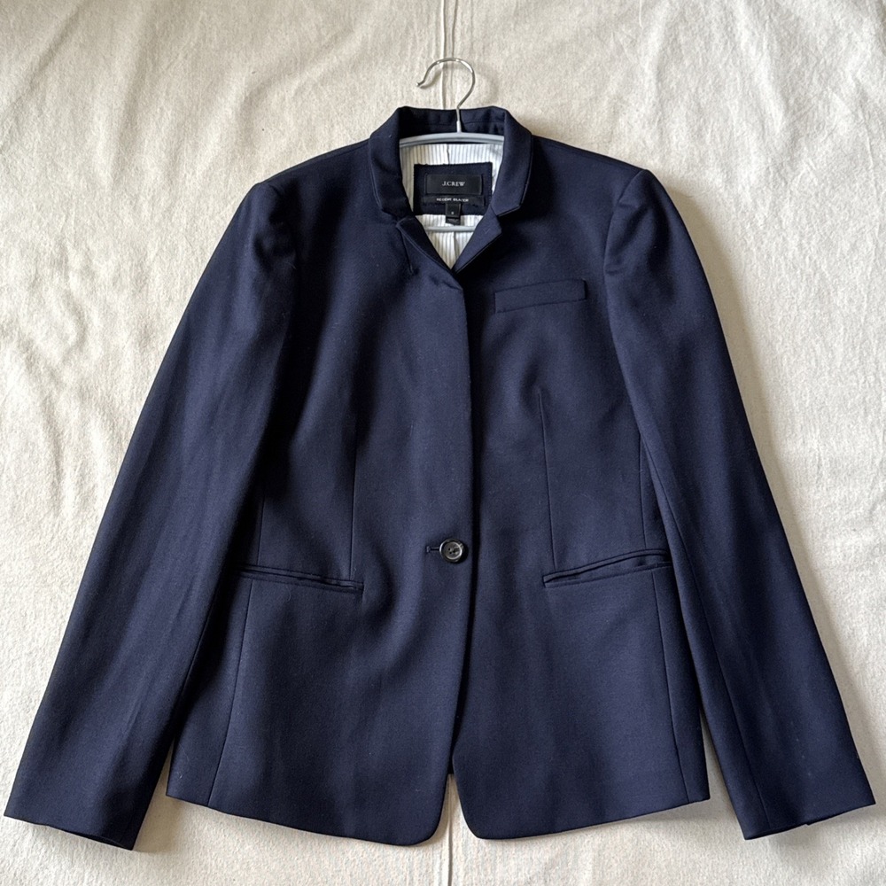 J. Crew Women's Classic Navy Regent Blazer Size 8